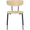 Image de Ferm Living - Chaise empilable Herman - Bois naturel - Acier laqué époxy - Designer Herman Studio