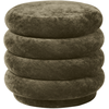 Image de Ferm Living - Pouf Round - Gris - Velours - Designer Trine Andersen