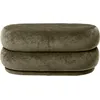 Image de Ferm Living - Pouf Round - Gris - Velours - Designer Trine Andersen