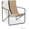 Image de Ferm Living - Fauteuil Désert - Beige - Tissu recyclé - Designer Trine Andersen
