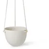 Image de Ferm Living - Pot suspendu Speckle - Blanc - Grès - Designer Trine Andersen