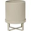 Image de Ferm Living - Pot de fleurs Bau - Beige - Acier galvanisé - Designer Herman Studio