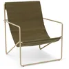 Image de Ferm Living - Fauteuil Désert - Vert - Tissu recyclé - Designer Trine Andersen