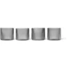 Image de Ferm Living - Verre Ripple - Gris - Verre soufflé bouche