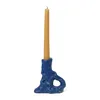 Image de Ferm Living - Bougeoir Bougeoirs - Bleu - Grès émaillé