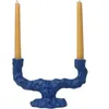 Image de Ferm Living - Chandelier Bougeoirs - Bleu - Grès émaillé