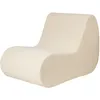 Image de Ferm Living - Canapé de jardin rembourré Rouli - Blanc - Mousse PU haute résilience