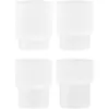 Image de Ferm Living - Verre Ripple - Blanc - Verre soufflé bouche