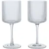 Image de Ferm Living - Verre à vin blanc Ripple - Transparent - Verre soufflé bouche - Designer Trine Andersen