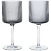 Image de Ferm Living - Verre à vin blanc Ripple - Gris - Verre soufflé bouche - Designer Trine Andersen