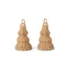 Image de Ferm Living - Boule de Noël Braided - Marron - Rotin tressé - Designer Trine Andersen