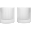 Image de Ferm Living - Verre Ripple - Blanc - Verre soufflé bouche