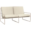 Image de Ferm Living - Canapé de jardin rembourré Désert - Blanc - Tissu bouclé outdoor