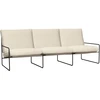 Image de Ferm Living - Canapé de jardin rembourré Désert - Blanc - Tissu bouclé outdoor