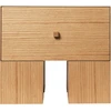 Image de Ferm Living - Table de chevet Kuben - Bois naturel - Frêne plaqué chêne