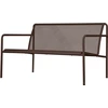 Image de Ferm Living - Banc avec dossier Dapple - Marron - Acier galvanisé thermolaqué - Designer Says Who