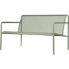 Image de Ferm Living - Banc avec dossier Dapple - Vert - Acier galvanisé thermolaqué - Designer Says Who