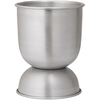 Image de Ferm Living - Pot de fleurs Hourglass - Argent - Aluminium - Designer Trine Andersen