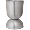 Image de Ferm Living - Pot de fleurs Hourglass - Argent - Aluminium - Designer Trine Andersen