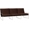 Image de Ferm Living - Canapé de jardin rembourré Désert - Marron - Tissu bouclé outdoor