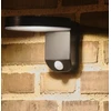 Image de Applique solaire avec détecteur Rica 480 Lumen, blanc chaud, noir NORDLUX