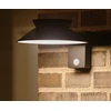 Image de Applique solaire avec détecteur, 400 Lumens, Justina noir NORDLUX