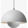 Image de &tradition - Suspension FlowerPot - Gris - Aluminium laqué - Designer Verner Panton