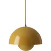 Image de &tradition - Suspension FlowerPot - Jaune - Aluminium laqué - Designer Verner Panton