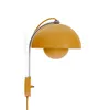 Image de &tradition - Applique avec prise FlowerPot - Jaune - Aluminium laqué - Designer Verner Panton