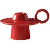 Image de &tradition - Bougeoir Momento - Rouge - Céramique émaillée - Designer Jaime Hayón