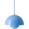 Image de &tradition - Suspension FlowerPot - Bleu - Acier laqué - Designer Verner Panton