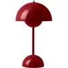 Image de &tradition - Lampe sans fil rechargeable FlowerPot - Rouge - Polycarbonate - Designer Verner Panton