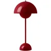 Image de &tradition - Lampe de table FlowerPot - Rouge - Acier laqué - Designer Verner Panton