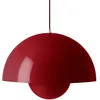 Image de &tradition - Suspension FlowerPot - Rouge - Aluminium laqué - Designer Verner Panton