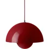 Image de &tradition - Suspension FlowerPot - Rouge - Acier laqué - Designer Verner Panton
