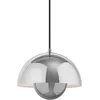Image de &tradition - Suspension FlowerPot - Métal - Acier plaqué chrome - Designer Verner Panton