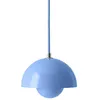Image de &tradition - Suspension FlowerPot - Bleu - Acier laqué - Designer Verner Panton