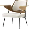 Image de &tradition - Fauteuil rembourré RFH - Bois naturel - Mousse HR - Designer Robin Day