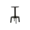 Image de &tradition - Tabouret haut pivotant Massif - Noir - Chêne massif teinté - Designer Anderssen & Voll