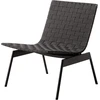 Image de &tradition - Fauteuil bas Ville - Noir - Sangles polyester - Designer Anderssen & Voll