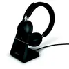 Image de Casque sans fil bluetooth Jabra Evolve2 65 MS Mono + station de recharge - dongle usb-c - noir