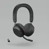 Image de Micro casque Evolve 2 75 Jabra MS Stéréo - Sans fil Bluetooth - USB-A - Noir