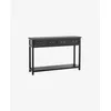 Image de Console Nordal A/S MOSS avec 2 tiroirs-noir