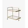 Image de Nordal A/S TROLLOY-or avec verre, 3 roues