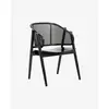 Image de Chaise longue Nordal Wicky, noire, rotin, bois