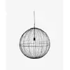 Image de Nordal A/S SELENE lampe à suspension, L - boule de fer noir