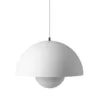 Image de &tradition - Suspension FlowerPot - Blanc - Aluminium laqué - Designer Verner Panton