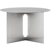 Image de Audo Copenhagen - Table basse Androgyne - Argent - Acier inoxydable brossé - Designer Danielle Siggerud