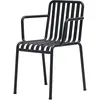 Image de Hay - Fauteuil empilable Palissade - Noir - Acier laqué époxy - Designer Ronan & Erwan Bouroullec