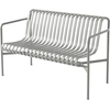 Image de Hay - Banc avec dossier Palissade - Gris - Acier laqué époxy - Designer Ronan & Erwan Bouroullec